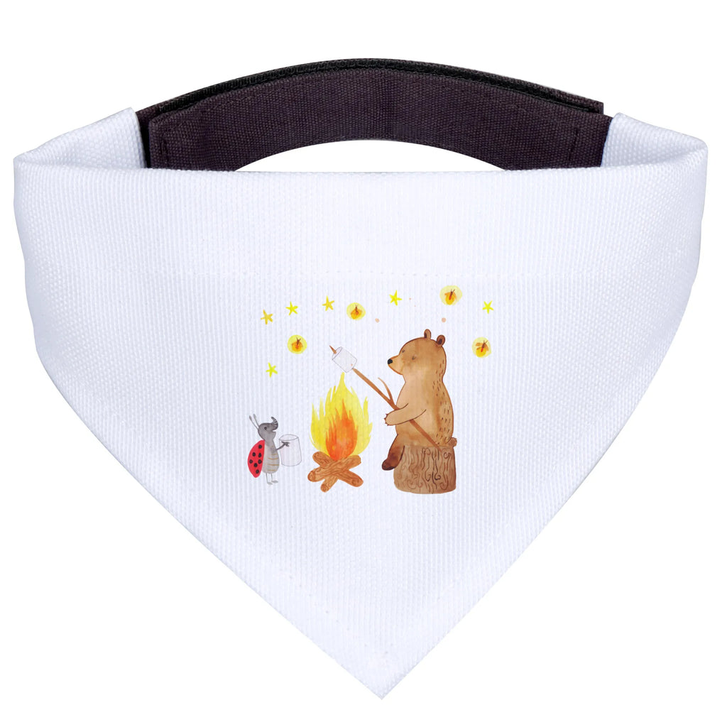 Chusta na szyję dla psa L Niedźwiedź i biedronka przy ognisku Halstuch, Mittelgroße Hunde, Tuch, Hunde, Mittel, Hundehalstuch, Bär, Teddybär, Teddy, Lagerfeuer