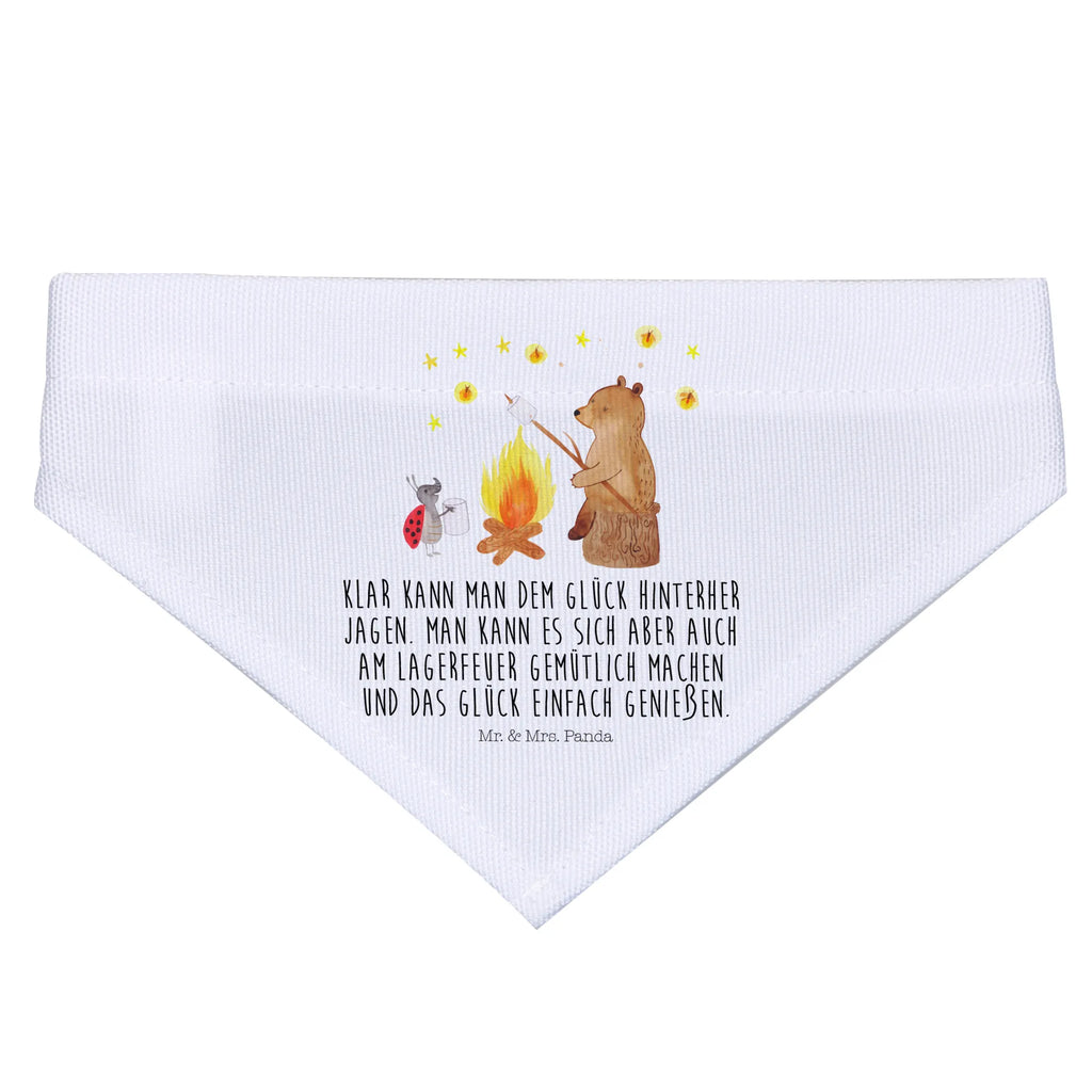 Chusta na szyję dla psa L Niedźwiedź i biedronka przy ognisku Halstuch, Mittelgroße Hunde, Tuch, Hunde, Mittel, Hundehalstuch, Bär, Teddybär, Teddy, Lagerfeuer