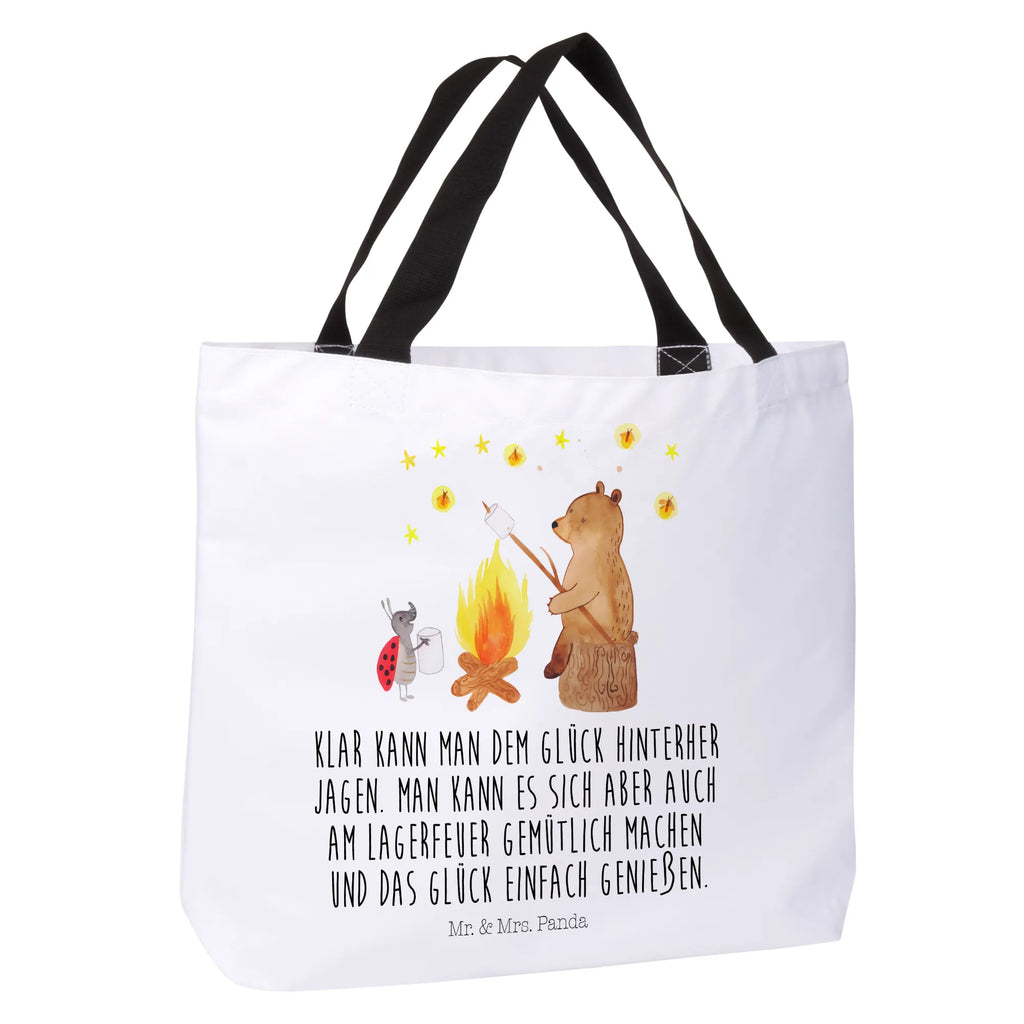 Shopper Bear & Ladybird campfire XXL, large, shopping bag, handle bag, carrier bag, beach bag, bag, shopper, woman, bear, teddy, teddy bear, cuddly toy, Campfire