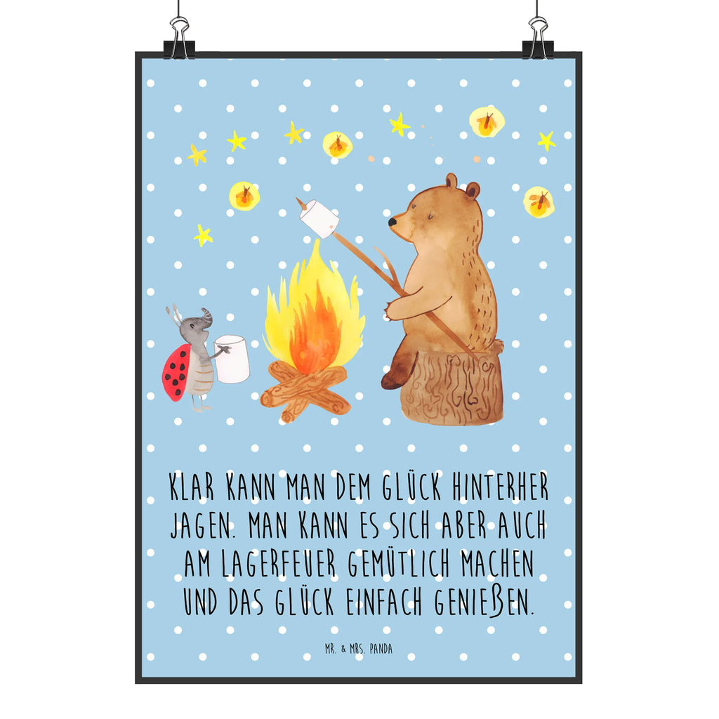 Plakat Niedźwiedź i biedronka przy ognisku grafikposter, Deko Bild, Bild, kunst für die wand, drucke, Wanddekoration, Designposter, wandkunst, kunstdruck poster, Mr. & Mrs. Panda Poster, wanddeko, Poster, Kunstdruck, kunstposter, wanddruck, Bild für Wand, Wandschmuck, Plakat, Wandbild, Posterdruck, Wandposter, Wanddeko Bild, Teddybär, Bär, Teddy, Lagerfeuer