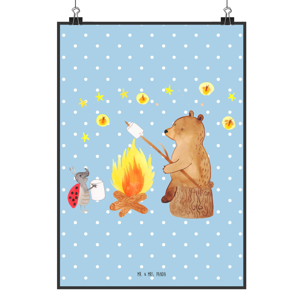 Plakat Niedźwiedź i biedronka przy ognisku grafikposter, Deko Bild, Bild, kunst für die wand, drucke, Wanddekoration, Designposter, wandkunst, kunstdruck poster, Mr. & Mrs. Panda Poster, wanddeko, Poster, Kunstdruck, kunstposter, wanddruck, Bild für Wand, Wandschmuck, Plakat, Wandbild, Posterdruck, Wandposter, Wanddeko Bild, Teddybär, Bär, Teddy, Lagerfeuer
