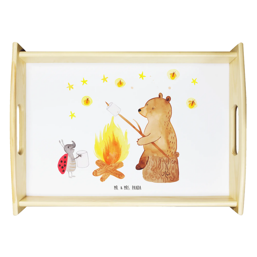 Serving tray Bear & Ladybird campfire betttablett, couchtablett, Küchentablett, Serviertablett, Frühstückstablett, tablett holz, serviertablett aus holz, holz serviertablett, Servier Tablett, tablett für getränke, bett tablett, tablett für bett, echtholz tablett, Tablett, Holztablett, serviertablett holz, essenstablett, tablett aus holz, tablett zum servieren, teetablett, tablett für essen, tragetablett, getränketablett, sofatablett, ablagetablett, kaffeetablett, Bär, Teddy, Teddybär, Lagerfeuer