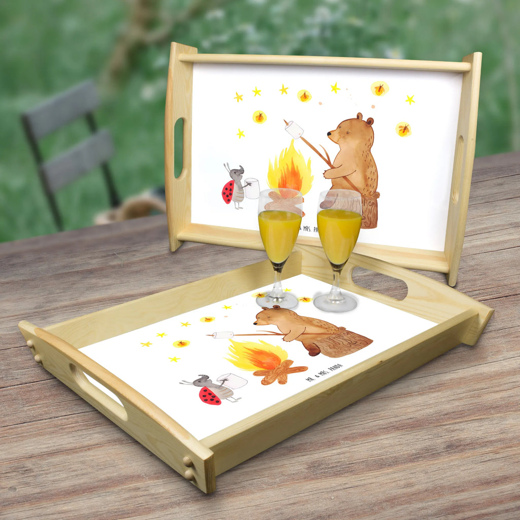 Serving tray Bear & Ladybird campfire betttablett, couchtablett, Küchentablett, Serviertablett, Frühstückstablett, tablett holz, serviertablett aus holz, holz serviertablett, Servier Tablett, tablett für getränke, bett tablett, tablett für bett, echtholz tablett, Tablett, Holztablett, serviertablett holz, essenstablett, tablett aus holz, tablett zum servieren, teetablett, tablett für essen, tragetablett, getränketablett, sofatablett, ablagetablett, kaffeetablett, Bär, Teddy, Teddybär, Lagerfeuer
