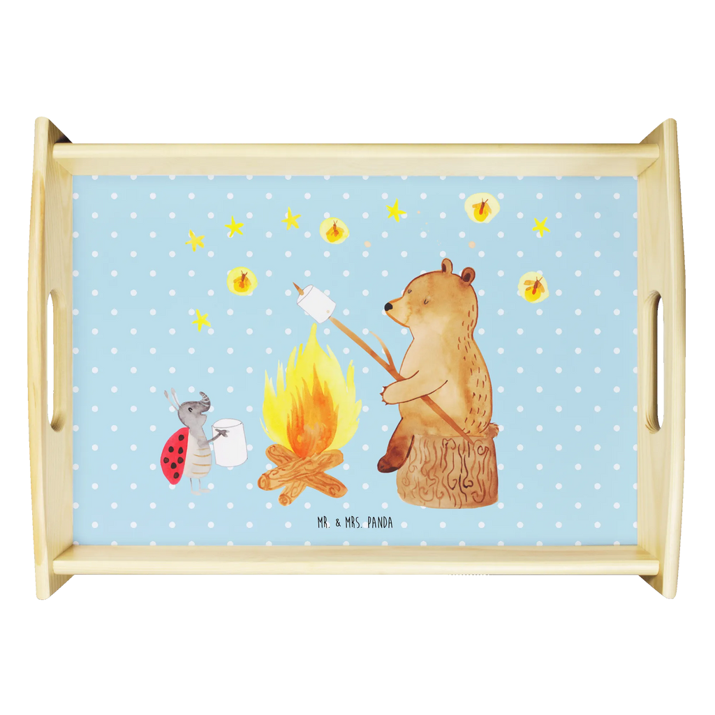Serving tray Bear & Ladybird campfire betttablett, couchtablett, Küchentablett, Serviertablett, Frühstückstablett, tablett holz, serviertablett aus holz, holz serviertablett, Servier Tablett, tablett für getränke, bett tablett, tablett für bett, echtholz tablett, Tablett, Holztablett, serviertablett holz, essenstablett, tablett aus holz, tablett zum servieren, teetablett, tablett für essen, tragetablett, getränketablett, sofatablett, ablagetablett, kaffeetablett, Bär, Teddy, Teddybär, Lagerfeuer