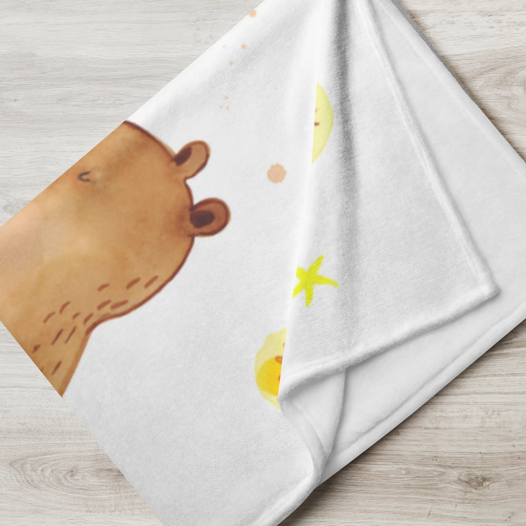 Kocyk dla niemowląt Niedźwiedź i biedronka przy ognisku Niedźwiedź, Miś, Pluszowy miś