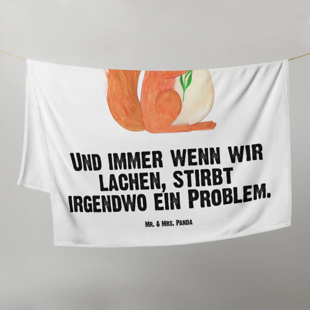 Baby blanket Squirrel flower small animals, cute, funny, cute animal motives, hand drawn, small world, funny sayings, good mood, happy, gifts, gift ideas, special gifts, animal lover, card, positive saying, fun, laughter, saying decoration, motivation pictures, motivation sayings, Squirrel, happy saying, squirrel