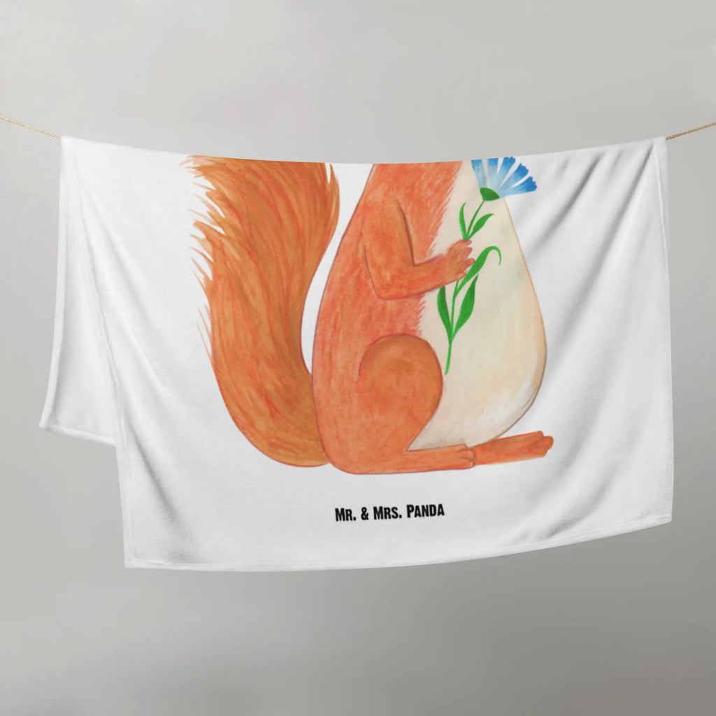 Baby blanket Squirrel flower small animals, cute, funny, cute animal motives, hand drawn, small world, funny sayings, good mood, happy, gifts, gift ideas, special gifts, animal lover, card, positive saying, fun, laughter, saying decoration, motivation pictures, motivation sayings, Squirrel, happy saying, squirrel