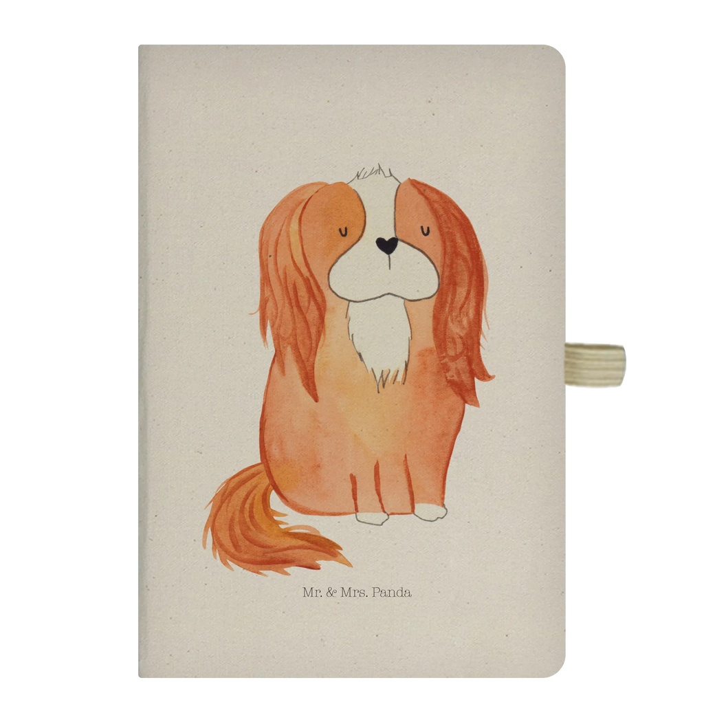 Bawełniany notatnik DIN A4 pies Cavalier King Charles Spaniel Pies, motyw psa, zwierzę domowe, rasa psa, miłośnik zwierząt, właściciel psa, powiedzenia