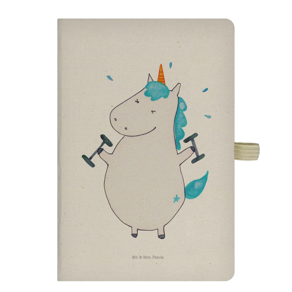Cotton notebook unicorn fitness notepad, diary, notes, entry book, notebook, writing book, address book, journal, sketchbook, unicorn, unicorns, Diet, Unicorns, Unicorn, English, model, Sports, Gym, Fitness, Dieting, Sixpack, Fitnessstudio
