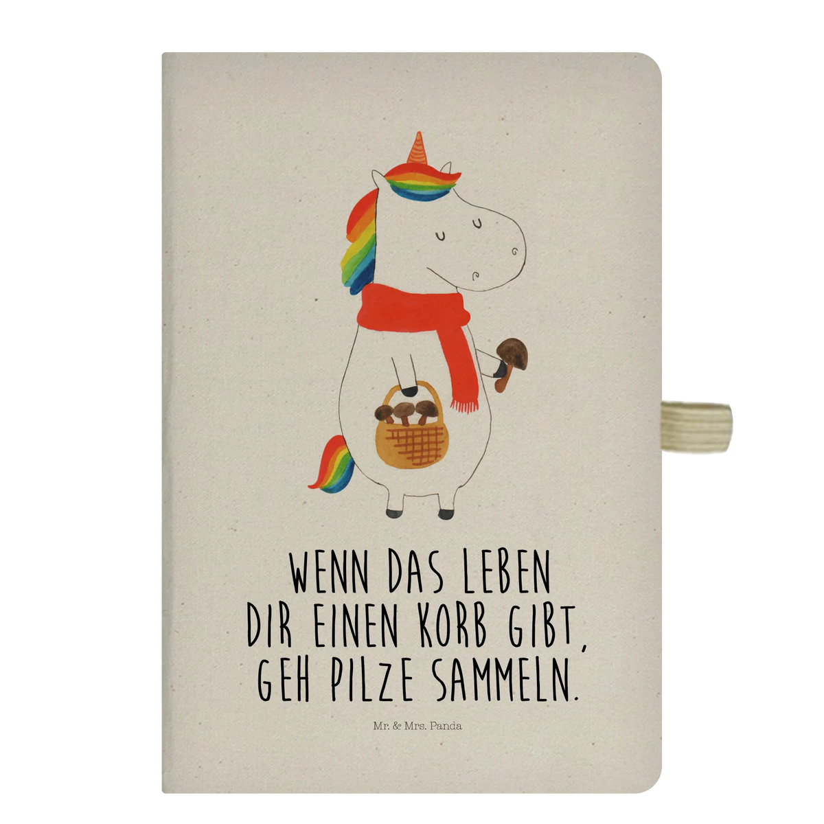 Cotton notebook unicorn Mushroom