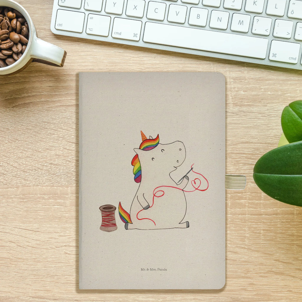Bawełniany notatnik DIN A4 Jednorożec krawcowa Jednorożec, jednorożce, dekoracje jednorożca, jednorożec