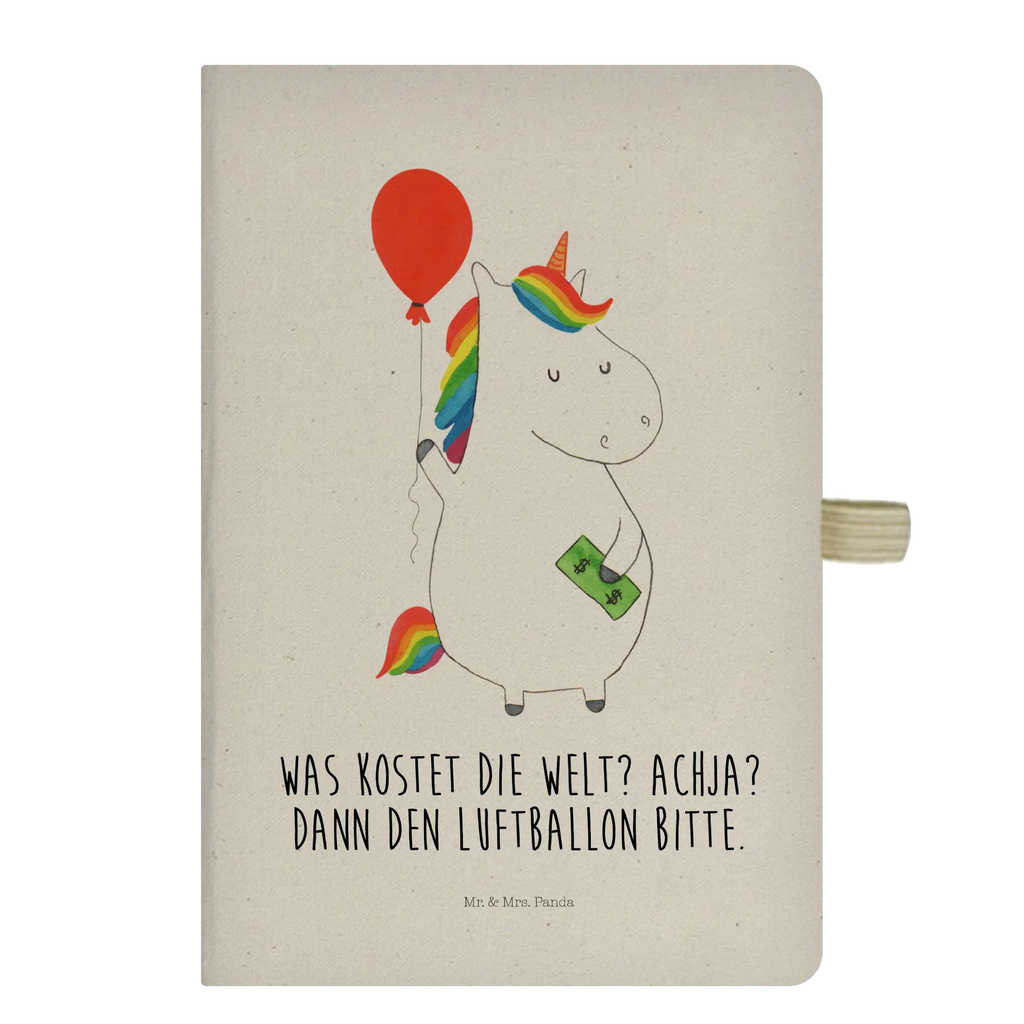 Cotton notebook unicorn balloon sketchbook, notepad, notes, entry book, writing book, diary, journal, address book, notebook, unicorn, unicorns, girlfriend, fun, lifelong, balloon, funny, gift, money, saying, joy