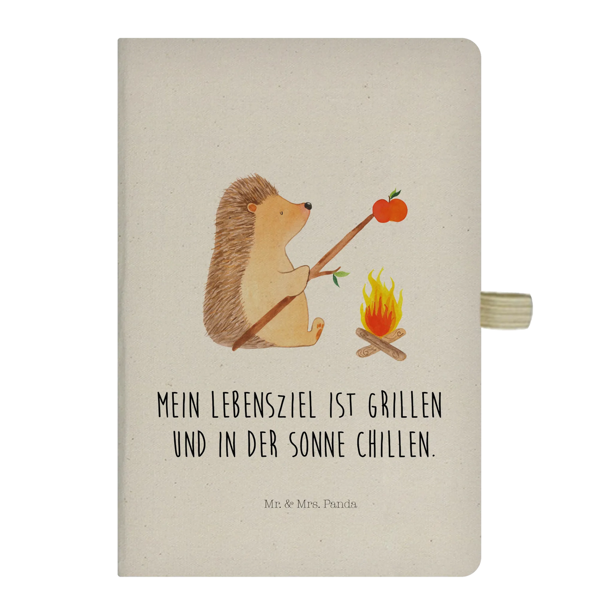 Cotton notebook Hedgehog grilling
