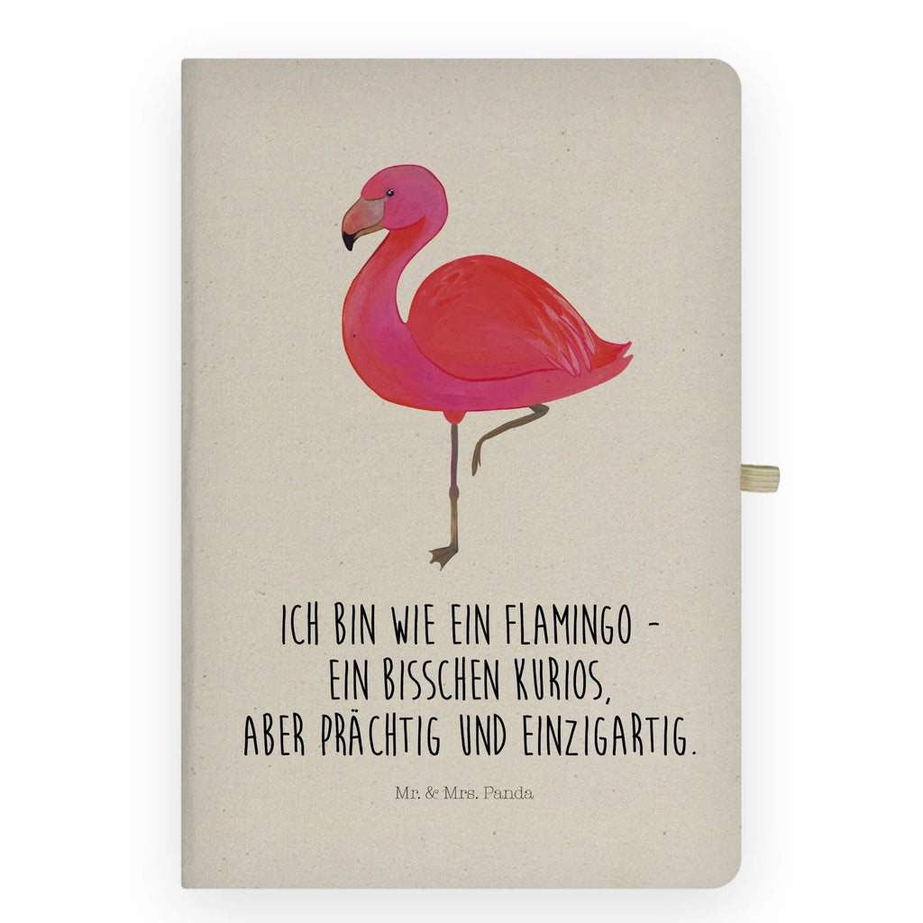 Bawełniany notatnik DIN A4 Flamingo Klasyczny Flamingo