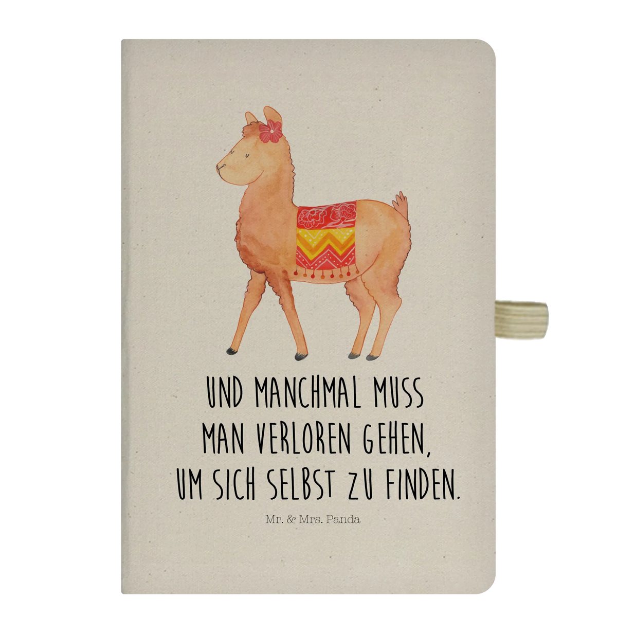 Baumwoll Notizbuch Alpaka Stolz
