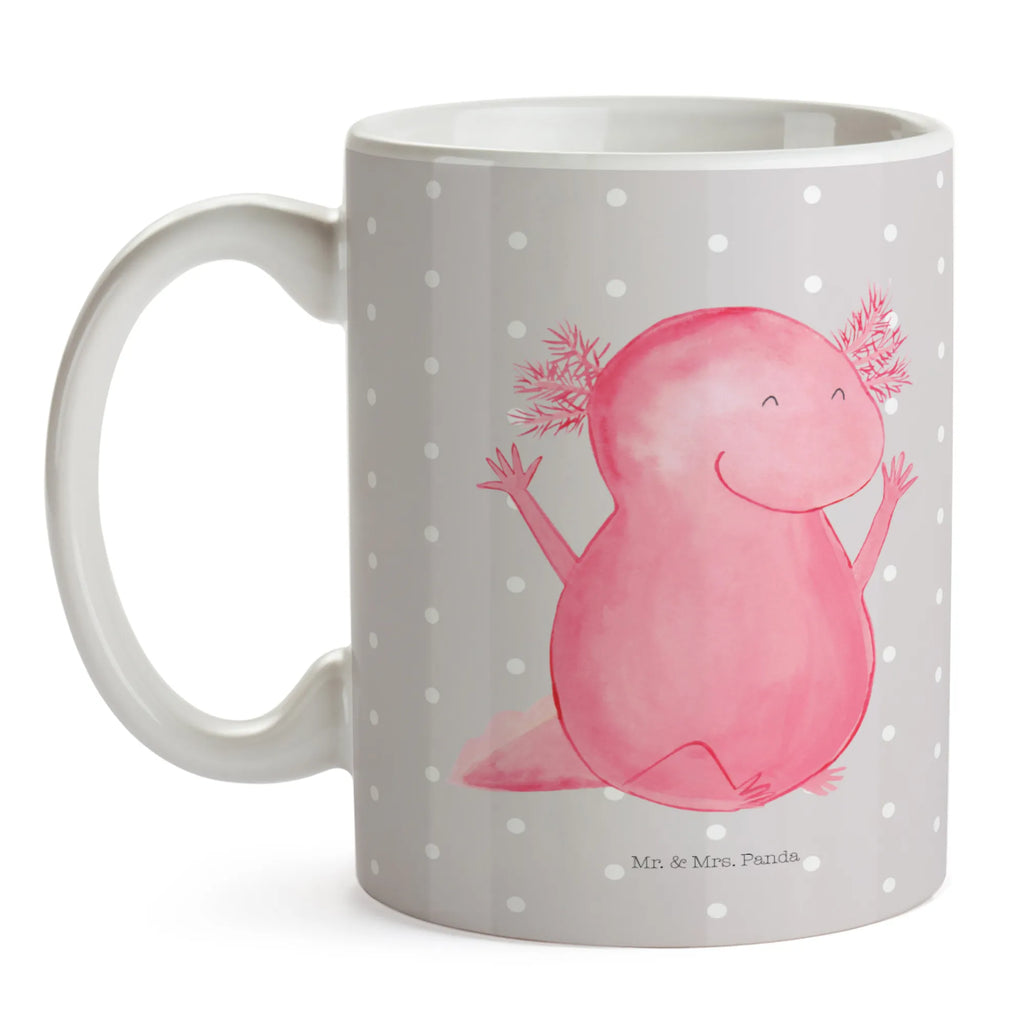 Tasse Axolotl Hurra Geschenktasse, Tasse, Teetasse, Tasse mit Motiven, Bürotasse, Tasse mit Zitaten, Porzellantasse, Kaffeetasse, Keramiktasse, Axolotl, Molch, fröhlich, Schwanzlurch, Freude, Zufriedenheit, Spaß, Motivation, Lurche, Axolot, Lurch