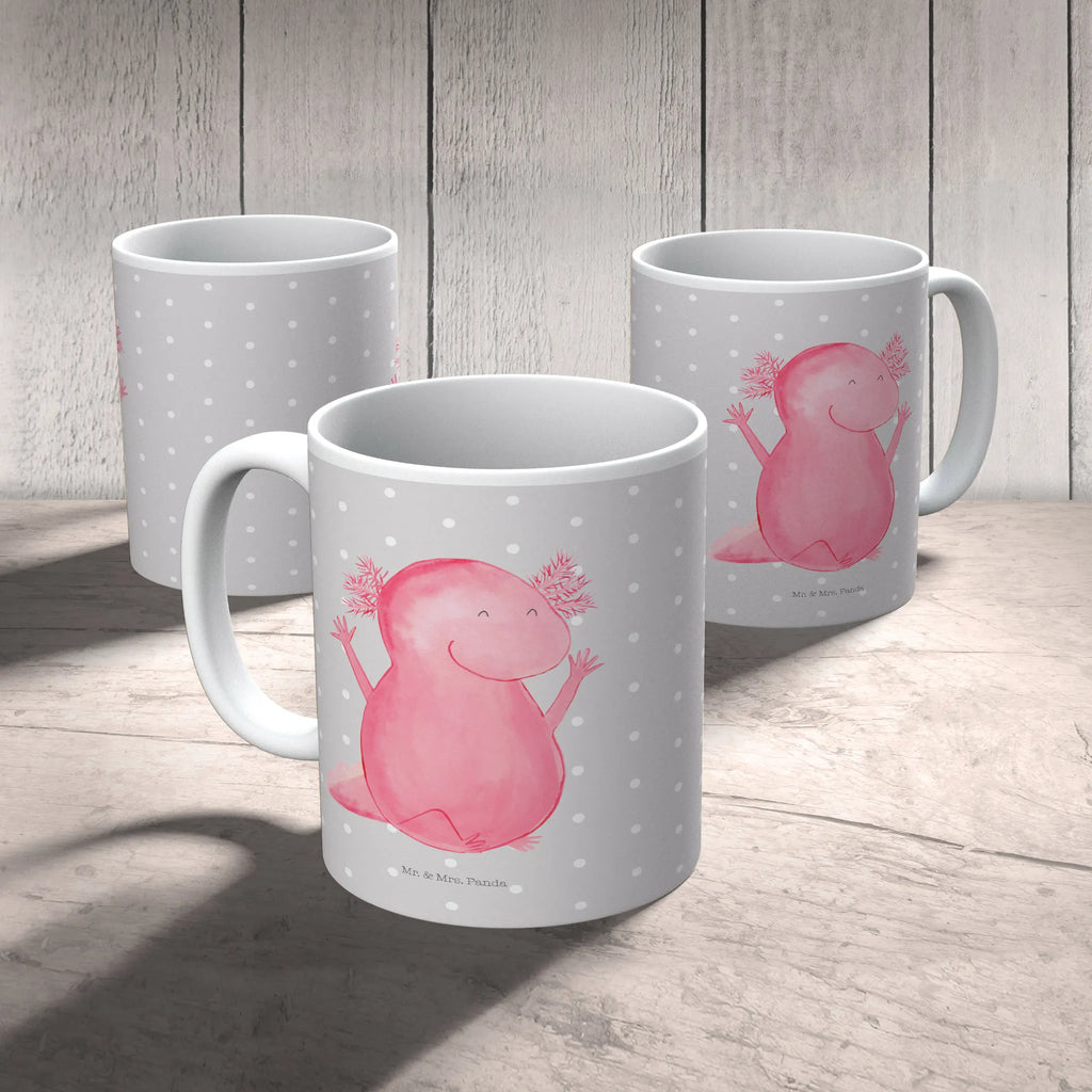 Tasse Axolotl Hurra Geschenktasse, Tasse, Teetasse, Tasse mit Motiven, Bürotasse, Tasse mit Zitaten, Porzellantasse, Kaffeetasse, Keramiktasse, Axolotl, Molch, fröhlich, Schwanzlurch, Freude, Zufriedenheit, Spaß, Motivation, Lurche, Axolot, Lurch