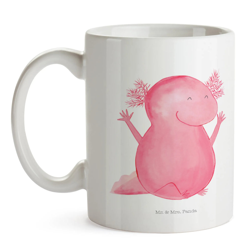 Tasse Axolotl Hurra Geschenktasse, Tasse, Teetasse, Tasse mit Motiven, Bürotasse, Tasse mit Zitaten, Porzellantasse, Kaffeetasse, Keramiktasse, Axolotl, Molch, fröhlich, Schwanzlurch, Freude, Zufriedenheit, Spaß, Motivation, Lurche, Axolot, Lurch