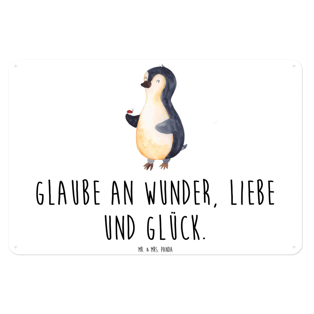Blechschild Pinguin Marienkäfer Blechschild Büro, Blechschild Groß, Türschild Metall, Blechschild Für Männer, Blechschild Für Frauen, Wandschild Metall, Blechschild Küche, Blechschild, Dekoschild Metall, Blechschild Zum Aufhängen, Pinguin, Freude, Glück, Wunder, Marienkäfer, Liebe, Pinguine, Lebensfreude