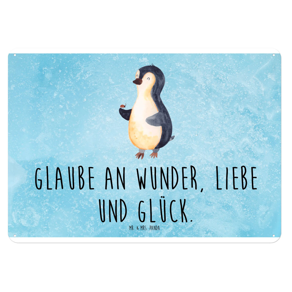 Blechschild Pinguin Marienkäfer Blechschild Büro, Blechschild Groß, Türschild Metall, Blechschild Für Männer, Blechschild Für Frauen, Wandschild Metall, Blechschild Küche, Blechschild, Dekoschild Metall, Blechschild Zum Aufhängen, Pinguin, Freude, Glück, Wunder, Marienkäfer, Liebe, Pinguine, Lebensfreude