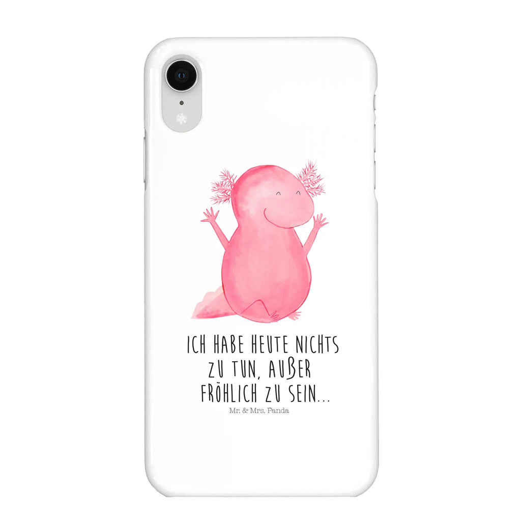 Handyhülle Axolotl Hurra Handy, Iphone 10, Handycover, Handy Case, Cover, Handyhülle, Hülle, Iphone X, Molch, Axolotl, Axolot, Schwanzlurch, Freude, Spaß, Lurch, Fröhlich, Motivation, Zufriedenheit, Lurche