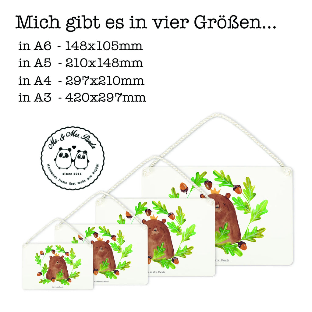 Decorative sign bear king Holztafel, dekotafel, Spruchschild, Türschild Familie, hängeschild, wandtafel, Türschild, dekoschilder, Wandschild, dekoration schild, holzbild, Deko Wandtafel, Holzschild, wandhänger, Küchenschild, Badschild, sprüche schild, Dekoschild, Deko Schild, Schild mit Spruch, Motivschild, Schild, Bär, Teddy, Teddybär, Vater, Papa Bär, Weltbester Papa, Papa, Vatertag, Dad, Bester Papa, Bester Vater, Papi, Daddy