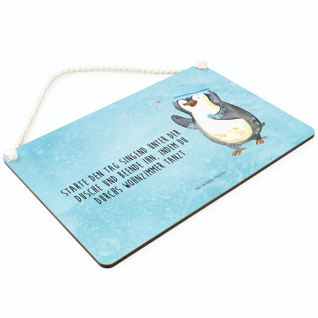 Deko Schild Pinguin Duschen dekoration schild, Wandschild, hängeschild, wandtafel, Türschild, Holzschild, holzbild, Deko Schild, Motivschild, Deko Wandtafel, Küchenschild, Dekoschild, dekoschilder, wandhänger, sprüche schild, Badschild, Türschild Familie, Spruchschild, Schild mit Spruch, dekotafel, Schild, Holztafel, Pinguin, Motivation, Neustart, Neuanfang, Duschen, glücklich sein, Lebensmotto, Dusche, Pinguine