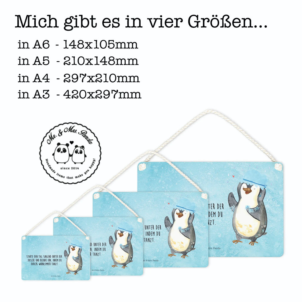 Deko Schild Pinguin Duschen dekoration schild, Wandschild, hängeschild, wandtafel, Türschild, Holzschild, holzbild, Deko Schild, Motivschild, Deko Wandtafel, Küchenschild, Dekoschild, dekoschilder, wandhänger, sprüche schild, Badschild, Türschild Familie, Spruchschild, Schild mit Spruch, dekotafel, Schild, Holztafel, Pinguin, Motivation, Neustart, Neuanfang, Duschen, glücklich sein, Lebensmotto, Dusche, Pinguine