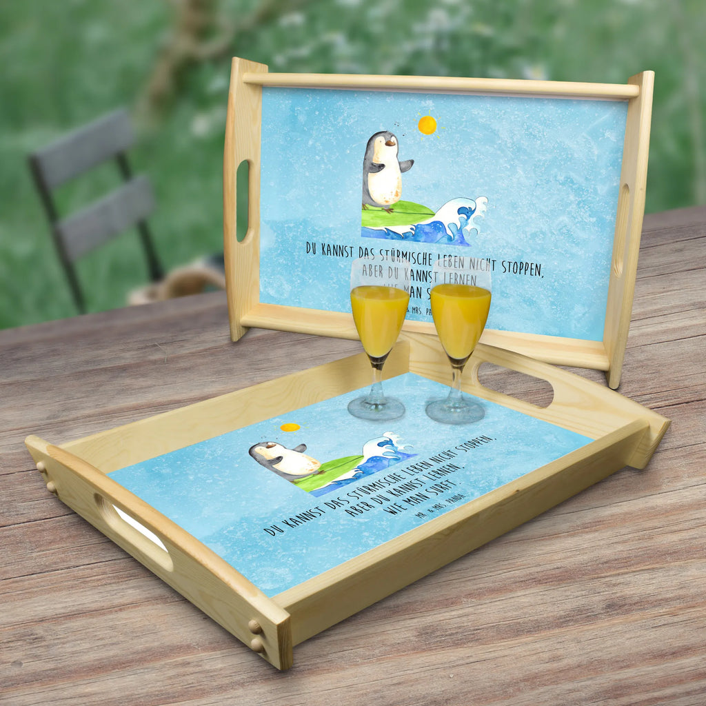 Serving tray Penguin surfer Frühstückstablett, tablett für bett, essenstablett, Servier Tablett, tablett für getränke, tragetablett, serviertablett holz, sofatablett, Holztablett, Tablett, ablagetablett, holz serviertablett, couchtablett, kaffeetablett, bett tablett, betttablett, getränketablett, tablett holz, echtholz tablett, serviertablett aus holz, tablett zum servieren, tablett für essen, Küchentablett, Serviertablett, teetablett, tablett aus holz, Pinguin, Pinguine, Urlaub, Surfen, Hawaii, Surfer, Portugal, Wellen Reiten, Wellen