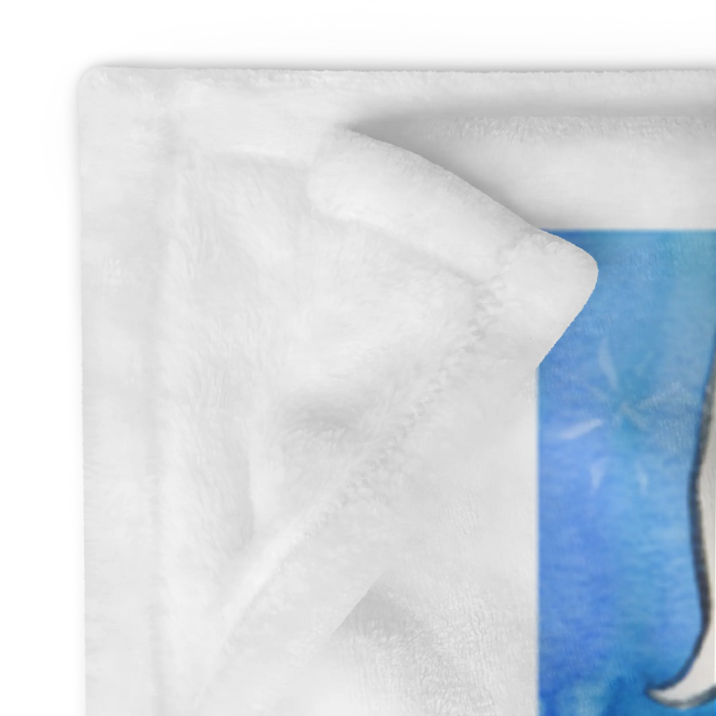 Kocyk dla niemowląt Pingwin surfista Geschenk Geburt, Babyecke Kuscheldecke, Krabbeldecke, Babygeschenk, Babydecke, Pinguin, Portugal, Wellen reiten, surfen, Wellen, Urlaub, Surfer, Hawaii, Pinguine