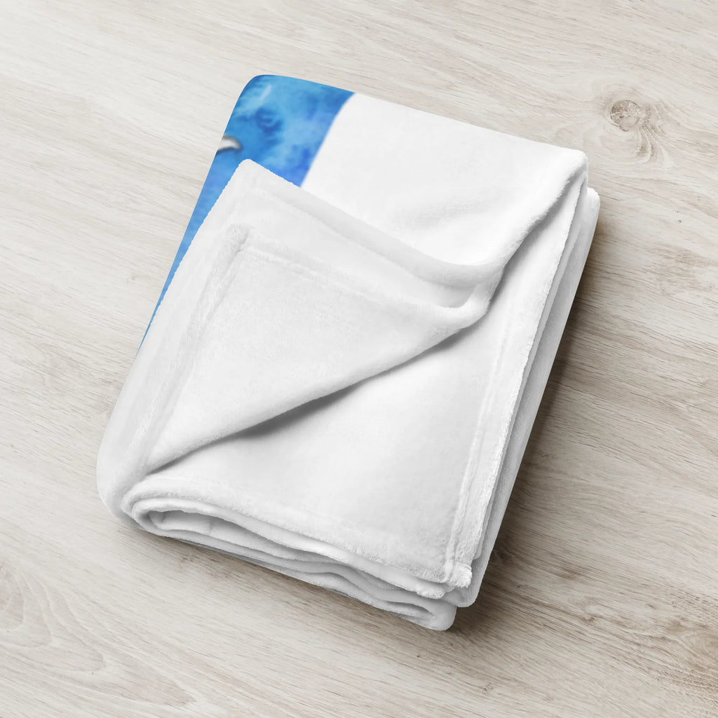 Kocyk dla niemowląt Pingwin surfista Geschenk Geburt, Babyecke Kuscheldecke, Krabbeldecke, Babygeschenk, Babydecke, Pinguin, Portugal, Wellen reiten, surfen, Wellen, Urlaub, Surfer, Hawaii, Pinguine