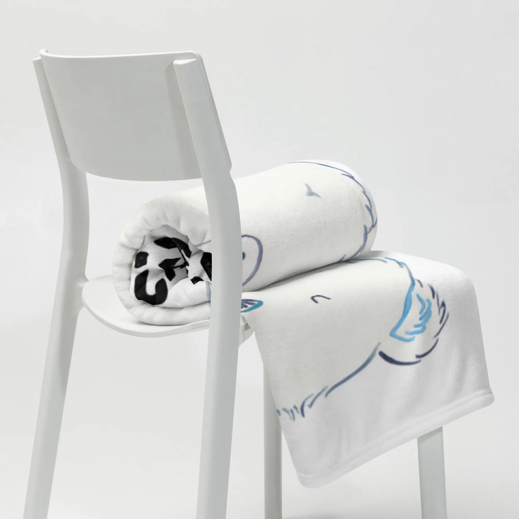 Kocyk dla niemowląt Niedźwiedź polarny leniwy Babydecke, Geschenk Geburt, Babygeschenk, Babyecke Kuscheldecke, Krabbeldecke, Bär, Teddy, Teddybär, Arbeit, Arbeitsplatz, Bürojob, Eisbär, Entspannen, Faul, Nordpol, Büro, Relaxen, Homeoffice