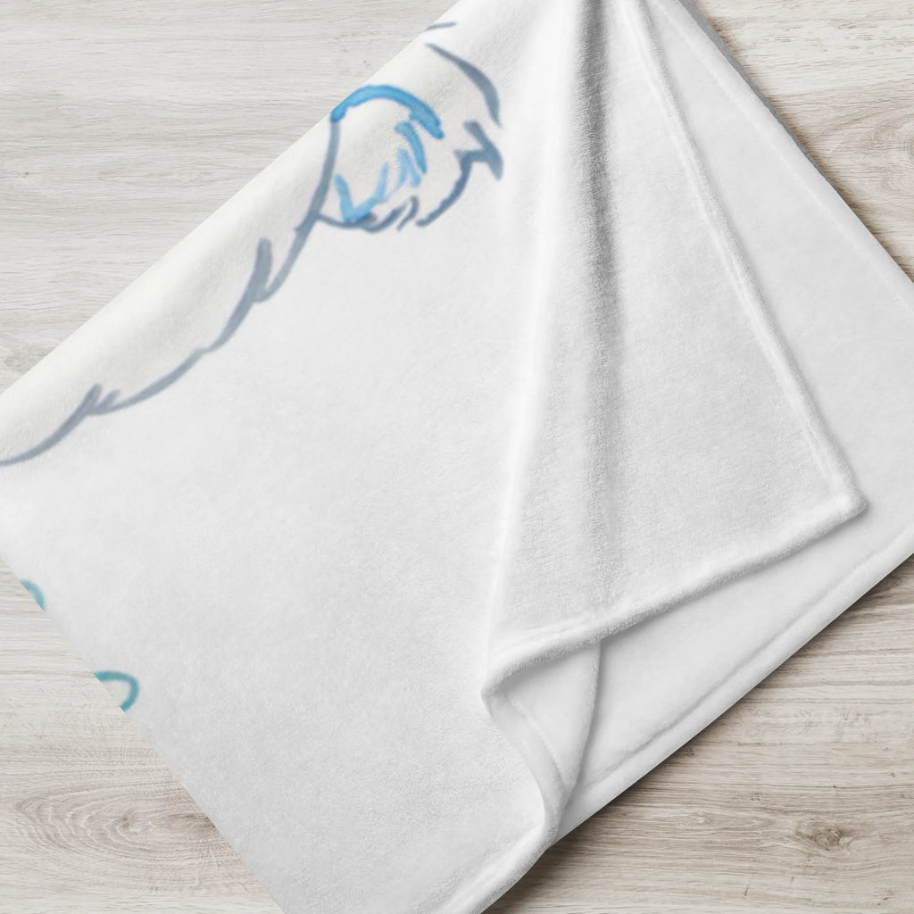 Kocyk dla niemowląt Niedźwiedź polarny leniwy Babydecke, Geschenk Geburt, Babygeschenk, Babyecke Kuscheldecke, Krabbeldecke, Bär, Teddy, Teddybär, Arbeit, Arbeitsplatz, Bürojob, Eisbär, Entspannen, Faul, Nordpol, Büro, Relaxen, Homeoffice