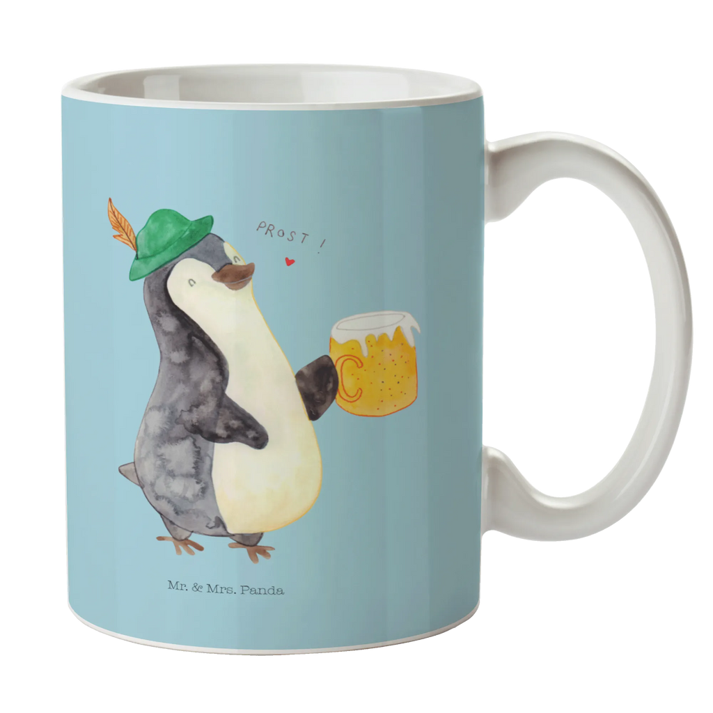 Tasse Pinguin Bier Geschenktasse, Tasse, Kaffeetasse, Keramiktasse, Bürotasse, Tasse mit Zitaten, Tasse mit Motiven, Porzellantasse, Teetasse, Pinguin, Oktoberfest, Bier, Pinguine