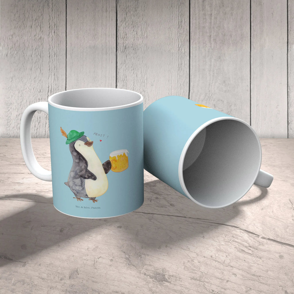 Tasse Pinguin Bier Geschenktasse, Tasse, Kaffeetasse, Keramiktasse, Bürotasse, Tasse mit Zitaten, Tasse mit Motiven, Porzellantasse, Teetasse, Pinguin, Oktoberfest, Bier, Pinguine