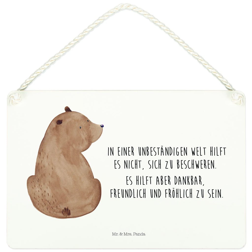 Dekoracyjny znak niedźwiedź spojrzenie przez ramię Niedźwiedź, Miś, Pluszowy miś