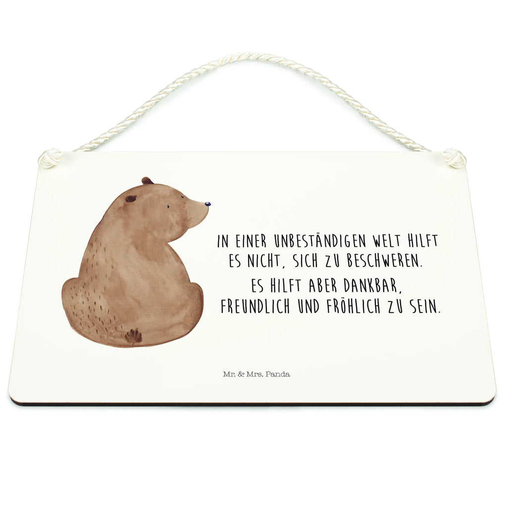 Dekoracyjny znak niedźwiedź spojrzenie przez ramię Niedźwiedź, Miś, Pluszowy miś