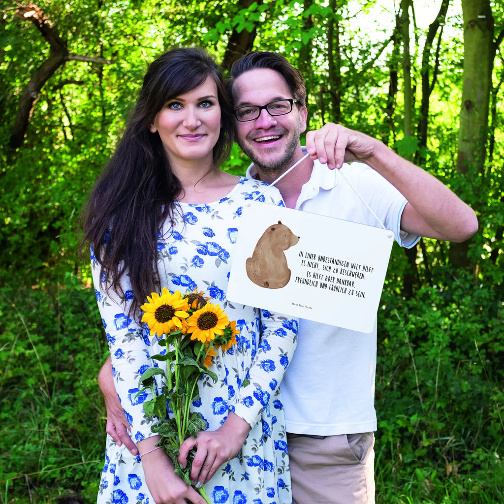 Dekoracyjny znak niedźwiedź spojrzenie przez ramię Niedźwiedź, Miś, Pluszowy miś