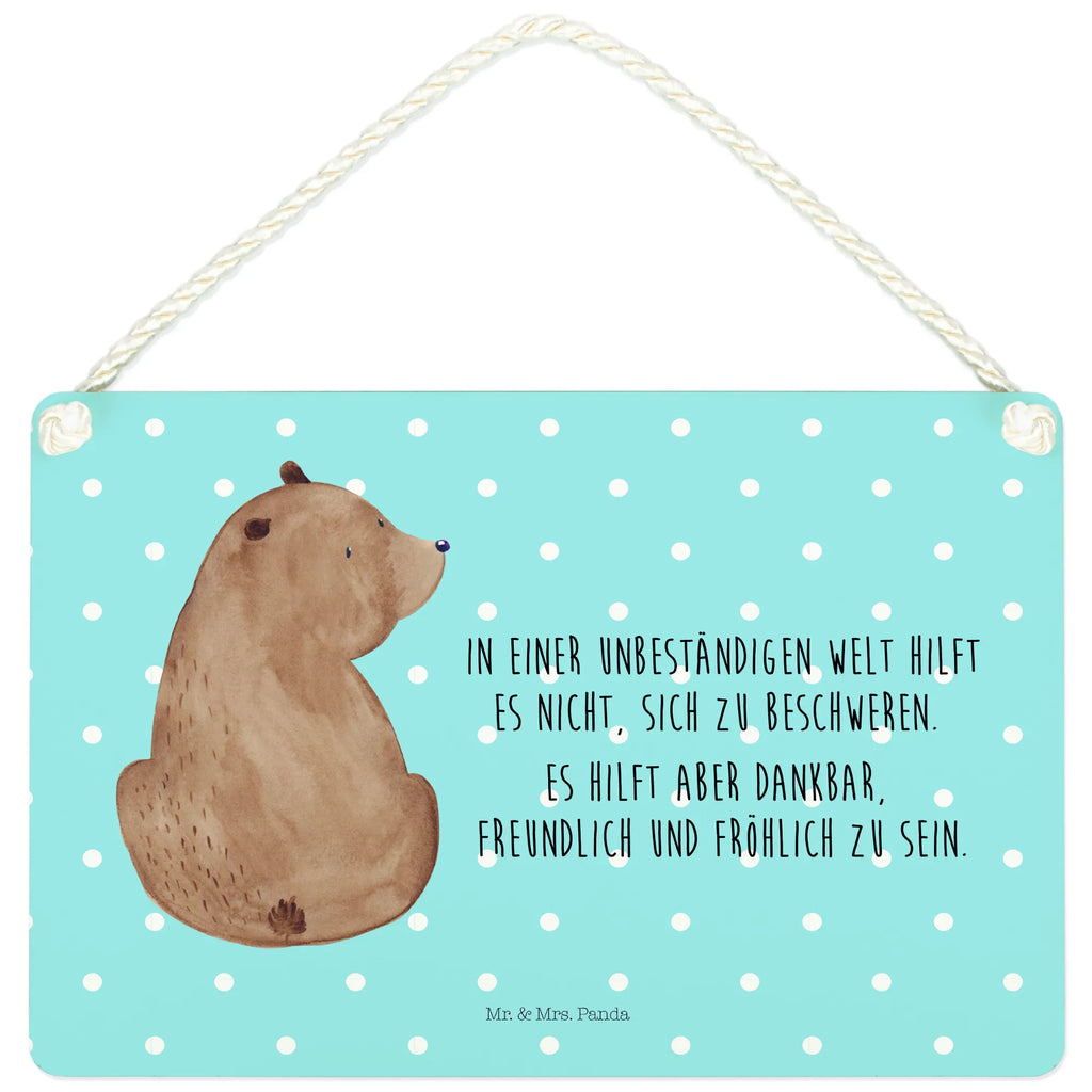 Dekoracyjny znak niedźwiedź spojrzenie przez ramię Niedźwiedź, Miś, Pluszowy miś