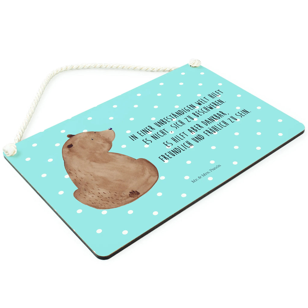 Dekoracyjny znak niedźwiedź spojrzenie przez ramię Niedźwiedź, Miś, Pluszowy miś