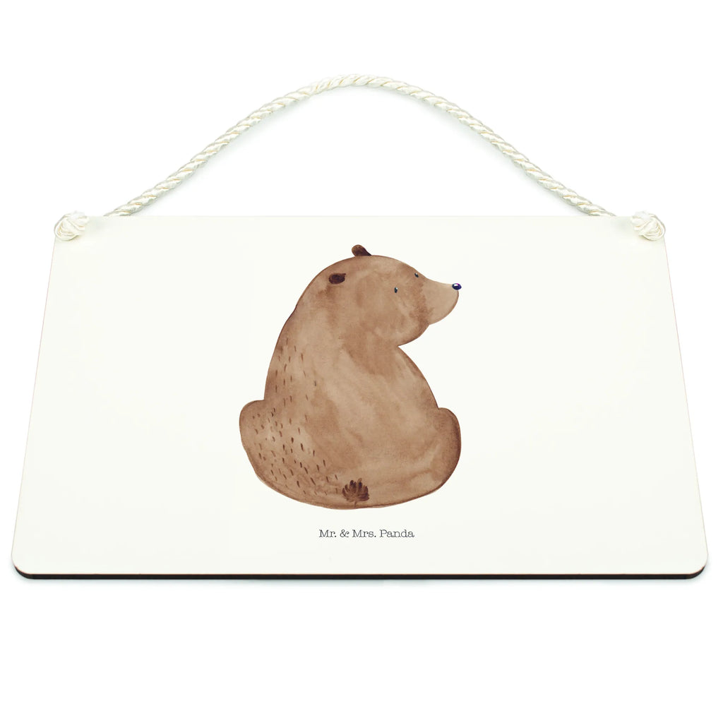 Dekoracyjny znak niedźwiedź spojrzenie przez ramię Niedźwiedź, Miś, Pluszowy miś