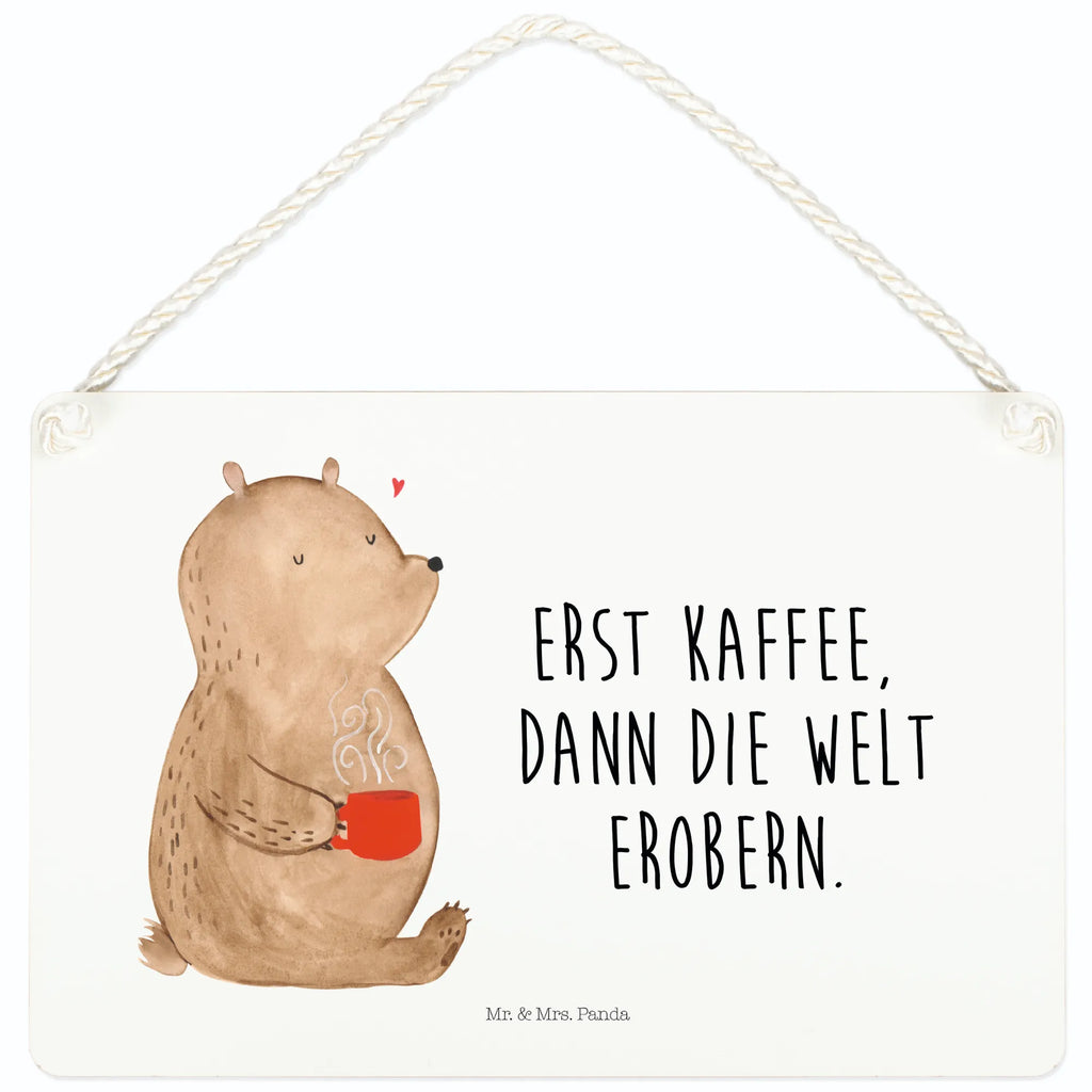Deko Schild Bär Kaffee Schild mit Spruch, sprüche schild, Holztafel, Türschild Familie, hängeschild, wandhänger, Dekoschild, Türschild, Schild, Wandschild, Deko Schild, dekoration schild, Badschild, holzbild, Deko Wandtafel, dekoschilder, Küchenschild, Holzschild, dekotafel, Motivschild, wandtafel, Spruchschild, Teddybär, Teddy, Bär, Coffee, Kaffee, Guten Morgen, Morgenroutine, Motivation, Bären, Welt Erobern, Welt Retten
