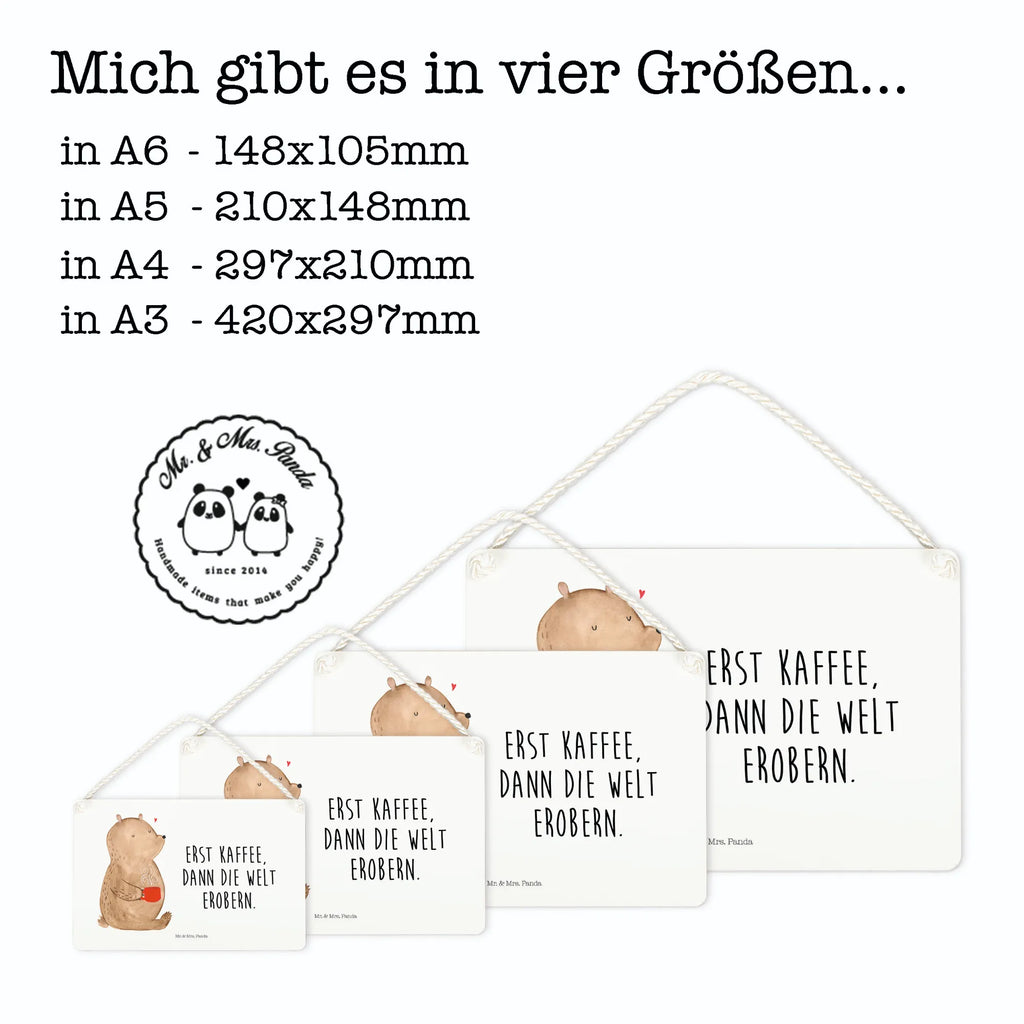 Deko Schild Bär Kaffee Schild mit Spruch, sprüche schild, Holztafel, Türschild Familie, hängeschild, wandhänger, Dekoschild, Türschild, Schild, Wandschild, Deko Schild, dekoration schild, Badschild, holzbild, Deko Wandtafel, dekoschilder, Küchenschild, Holzschild, dekotafel, Motivschild, wandtafel, Spruchschild, Teddybär, Teddy, Bär, Coffee, Kaffee, Guten Morgen, Morgenroutine, Motivation, Bären, Welt Erobern, Welt Retten