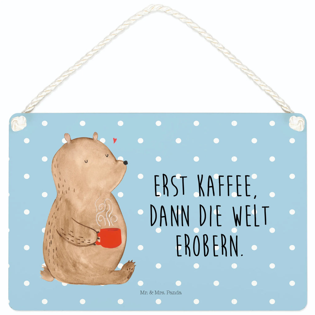 Deko Schild Bär Kaffee Schild mit Spruch, sprüche schild, Holztafel, Türschild Familie, hängeschild, wandhänger, Dekoschild, Türschild, Schild, Wandschild, Deko Schild, dekoration schild, Badschild, holzbild, Deko Wandtafel, dekoschilder, Küchenschild, Holzschild, dekotafel, Motivschild, wandtafel, Spruchschild, Teddybär, Teddy, Bär, Coffee, Kaffee, Guten Morgen, Morgenroutine, Motivation, Bären, Welt Erobern, Welt Retten