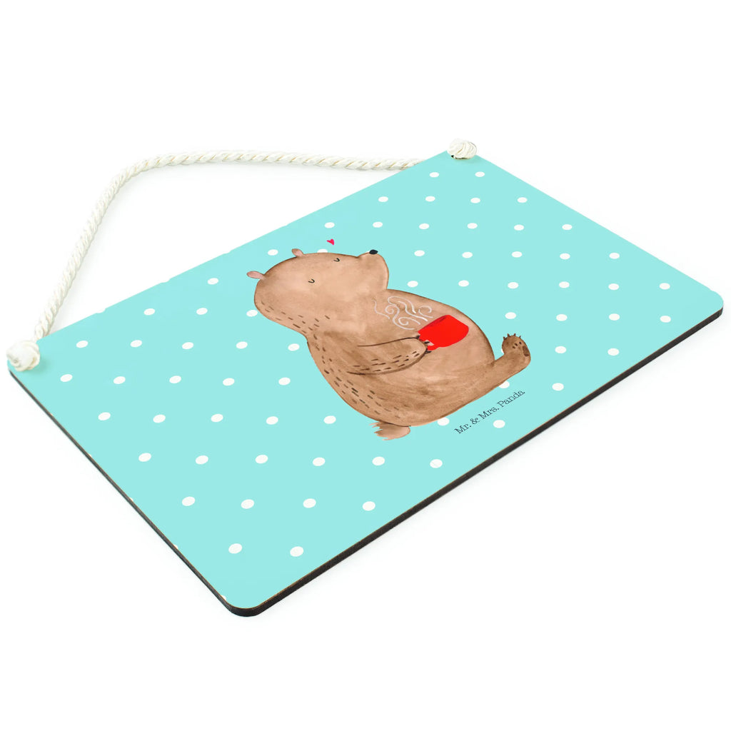 Deko Schild Bär Kaffee Schild mit Spruch, sprüche schild, Holztafel, Türschild Familie, hängeschild, wandhänger, Dekoschild, Türschild, Schild, Wandschild, Deko Schild, dekoration schild, Badschild, holzbild, Deko Wandtafel, dekoschilder, Küchenschild, Holzschild, dekotafel, Motivschild, wandtafel, Spruchschild, Teddybär, Teddy, Bär, Coffee, Kaffee, Guten Morgen, Morgenroutine, Motivation, Bären, Welt Erobern, Welt Retten