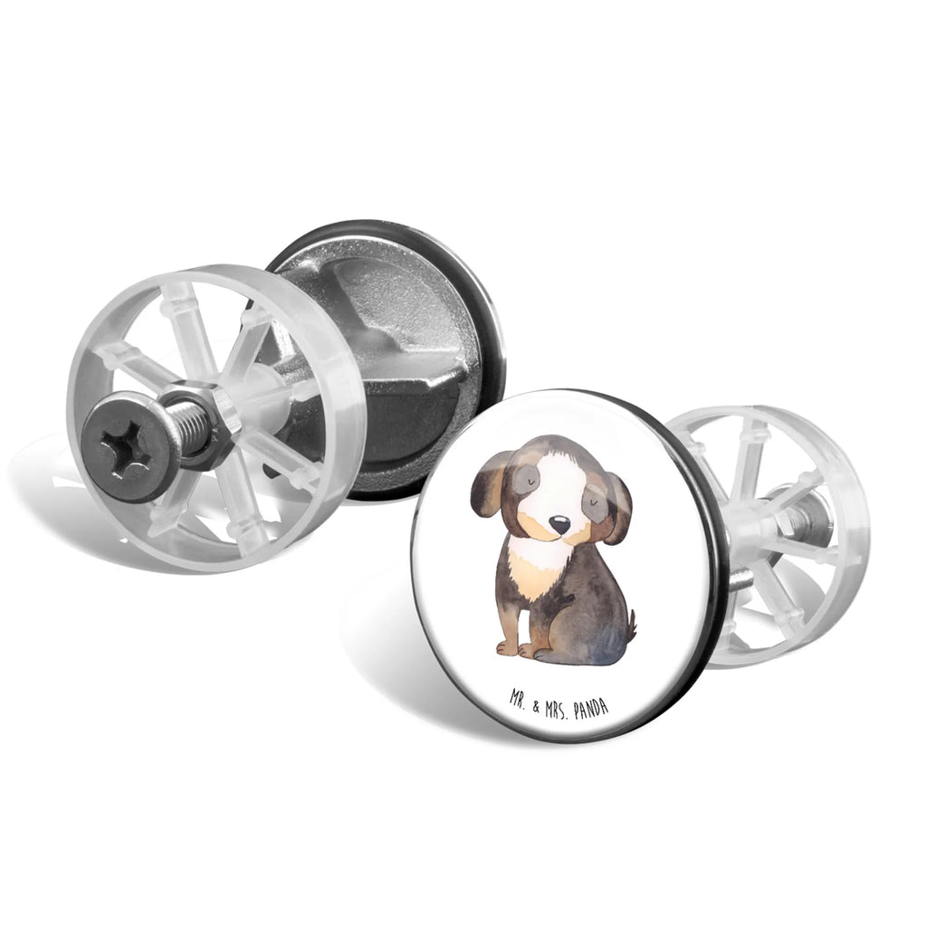 Waschbecken Stöpsel Hund entspannt Ablaufgarnitur, Waschbecken, Waschbecken Stopfen, Abflussstöpsel, Stöpsel, Hund, Hundemotiv, Haustier, Hunderasse, Tierliebhaber, Hundebesitzer, Sprüche, Liebe, Hundeliebe, Hundeglück, schwarzer Hund