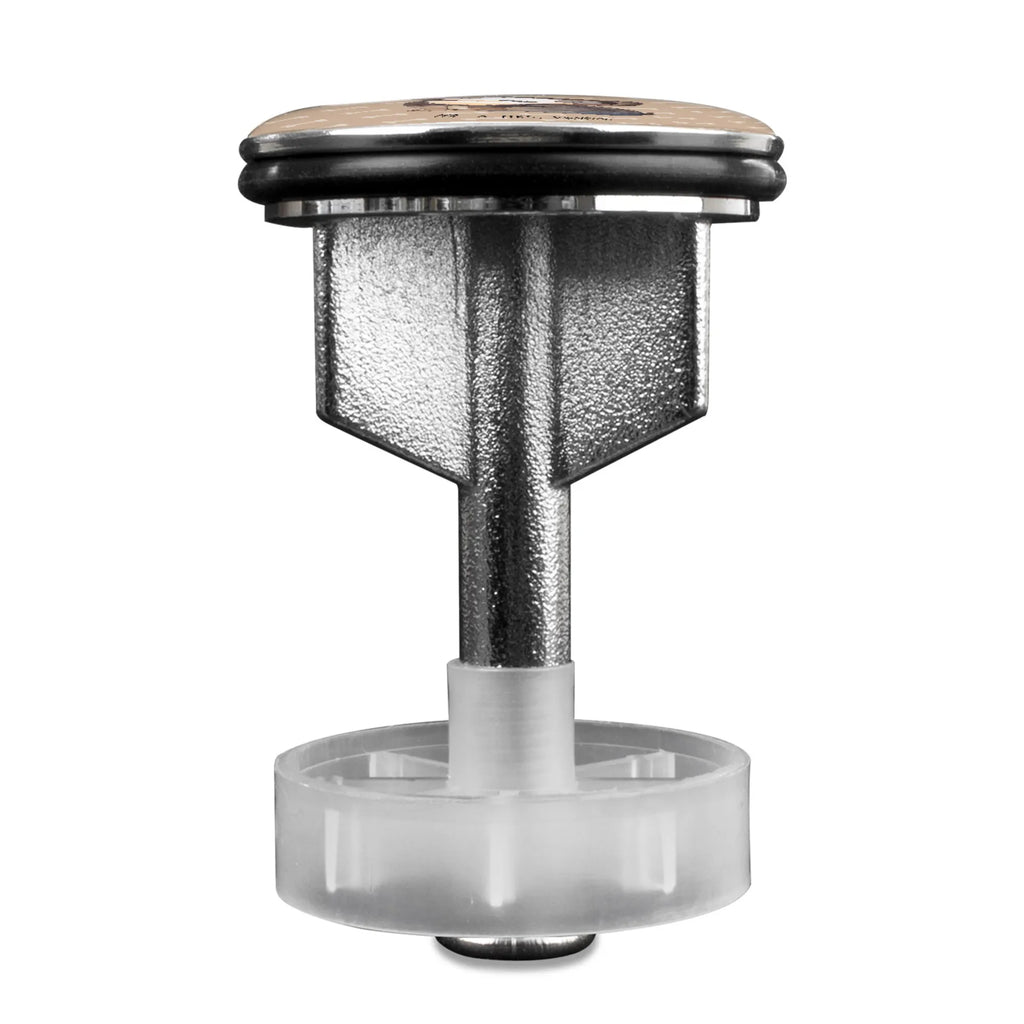 Waschbecken Stöpsel Hund entspannt Ablaufgarnitur, Waschbecken, Waschbecken Stopfen, Abflussstöpsel, Stöpsel, Hund, Hundemotiv, Haustier, Hunderasse, Tierliebhaber, Hundebesitzer, Sprüche, Liebe, Hundeliebe, Hundeglück, schwarzer Hund