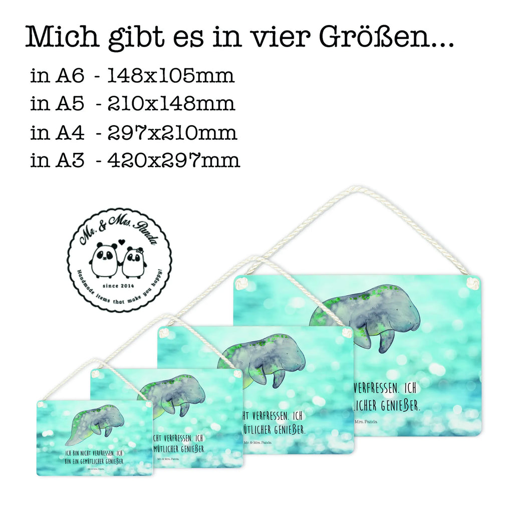 Decorative sign manatee Relax Seafood, aquatic animals, ocean, sea, fish, shells, corals, reef, whale, narwhal, sea urchin, lobster, platypus, turtle, manatee, crocodile, orca, shrimp, gifts for seafood lovers, water world, underwater animals, underwater world, vacation, deep sea, seafood fans, gift ideas, seafood decoration, seafood posters, manatees, losing weight, sweets, diet, food, sugar, diet mania