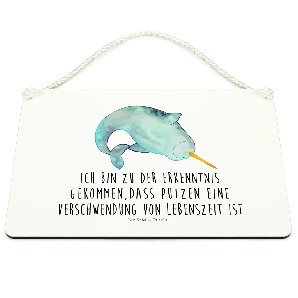 Dekoracyjny znak Narwal sprüche schild, Spruchschild, Wandschild, wandtafel, Deko Schild, Holzschild, Türschild Familie, wandhänger, Türschild, Dekoschild, dekoration schild, dekotafel, dekoschilder, Motivschild, holzbild, Schild mit Spruch, Badschild, Schild, Holztafel, Küchenschild, Deko Wandtafel, hängeschild, Urlaub, Meer, Meerestiere, Hausfrau, Junggesellin, Putzen, Kinderzimmer, Aufräumen, Narwal, Wal