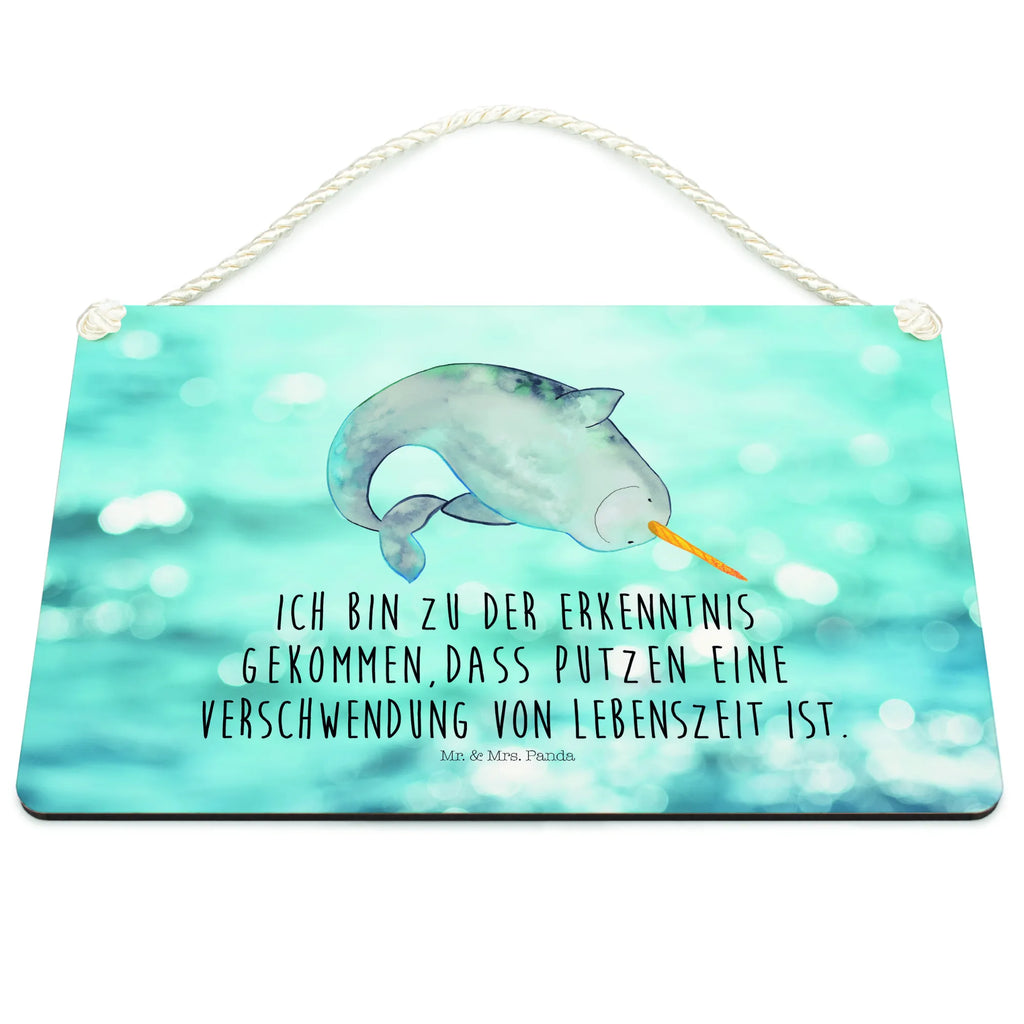 Dekoracyjny znak Narwal sprüche schild, Spruchschild, Wandschild, wandtafel, Deko Schild, Holzschild, Türschild Familie, wandhänger, Türschild, Dekoschild, dekoration schild, dekotafel, dekoschilder, Motivschild, holzbild, Schild mit Spruch, Badschild, Schild, Holztafel, Küchenschild, Deko Wandtafel, hängeschild, Urlaub, Meer, Meerestiere, Hausfrau, Junggesellin, Putzen, Kinderzimmer, Aufräumen, Narwal, Wal
